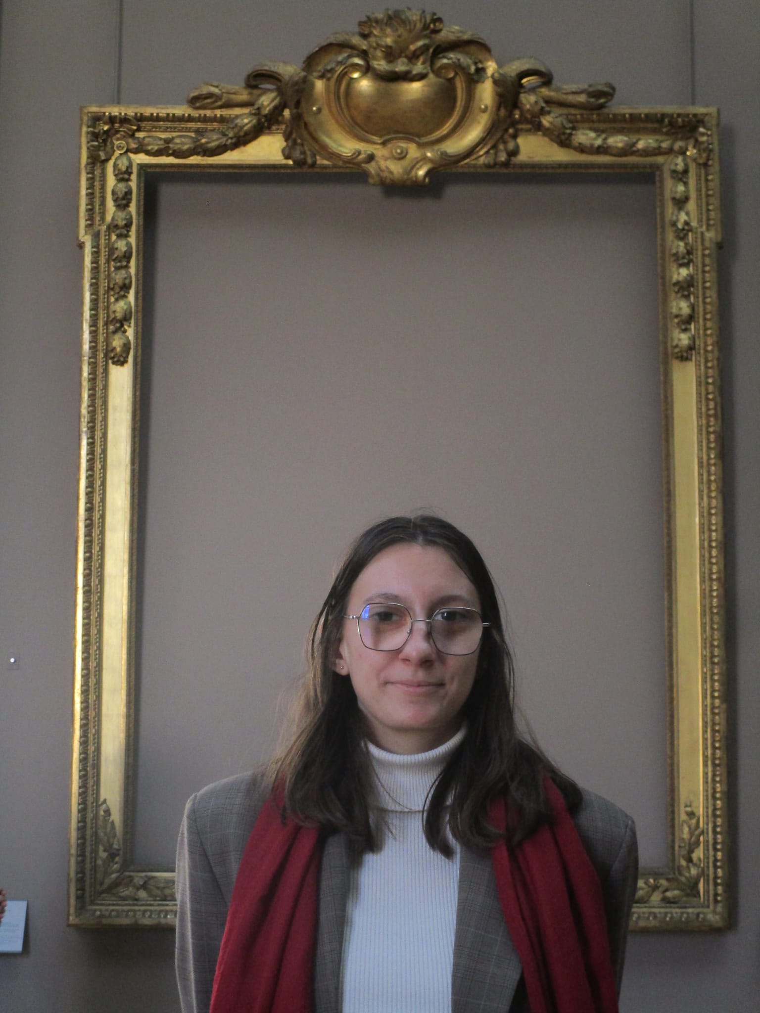 Photo au Musée du Louvre.