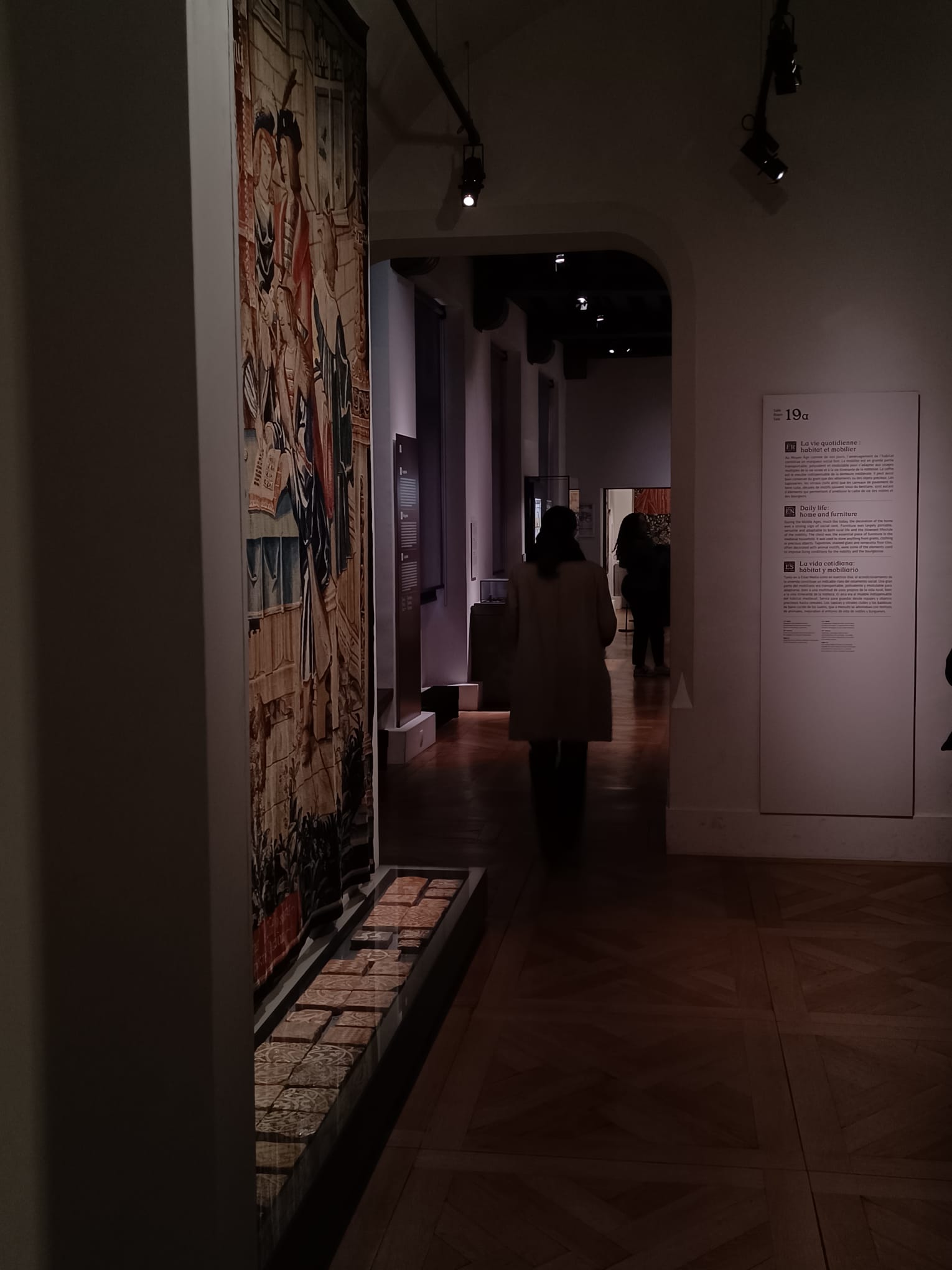 Photo de nous deux au musée de Cluny, le musée du Moyen Age.